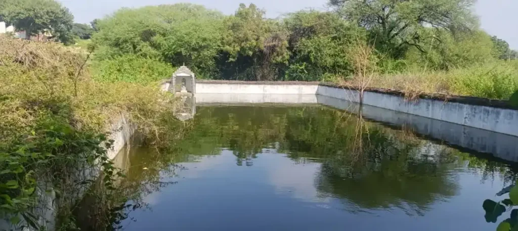Sacred temple pond (Kalyani) at the Renuka Devi Temple Medak.